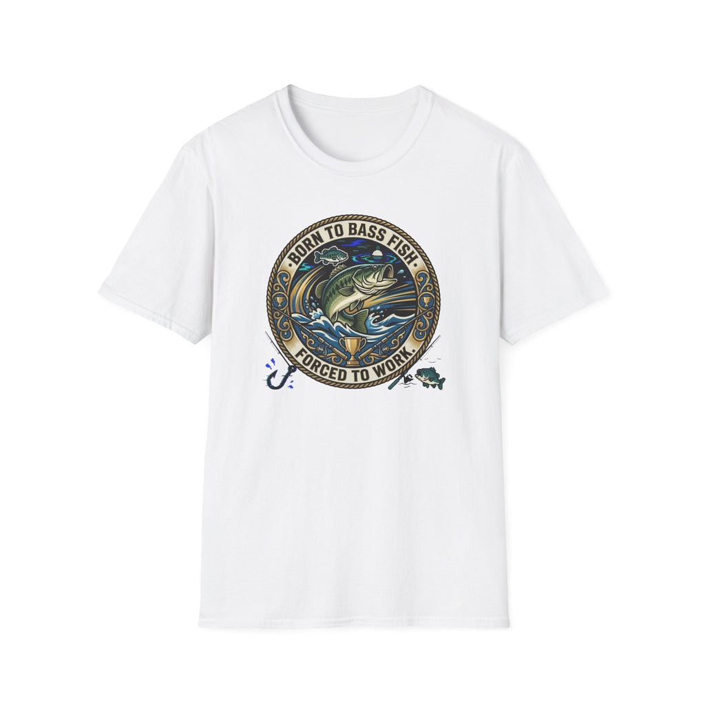Born to Bass Fish graphic T-Shirt | Fishing Lure Illustration