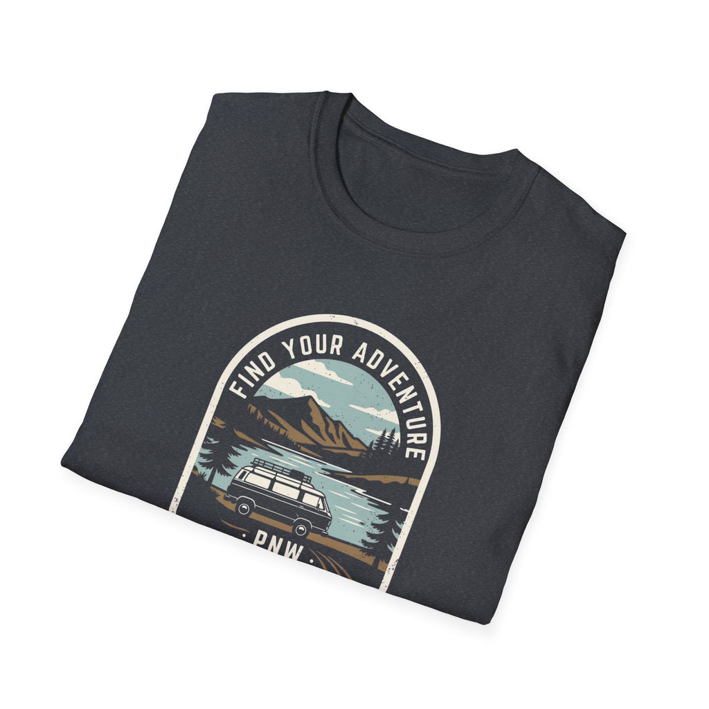 Mountain Lake Vista T-Shirt | Retro Scenic Nature Tee
