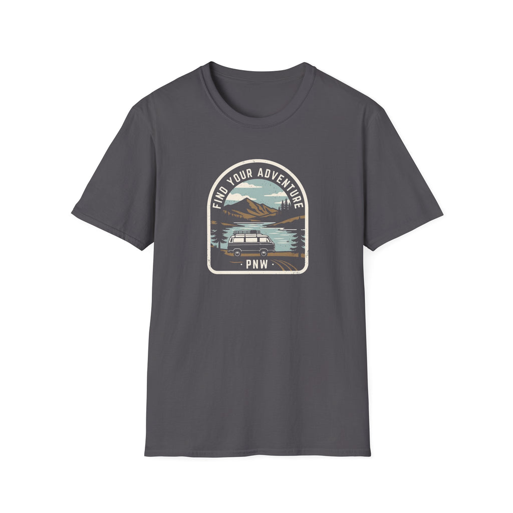 Mountain Lake Vista T-Shirt | Retro Scenic Nature Tee