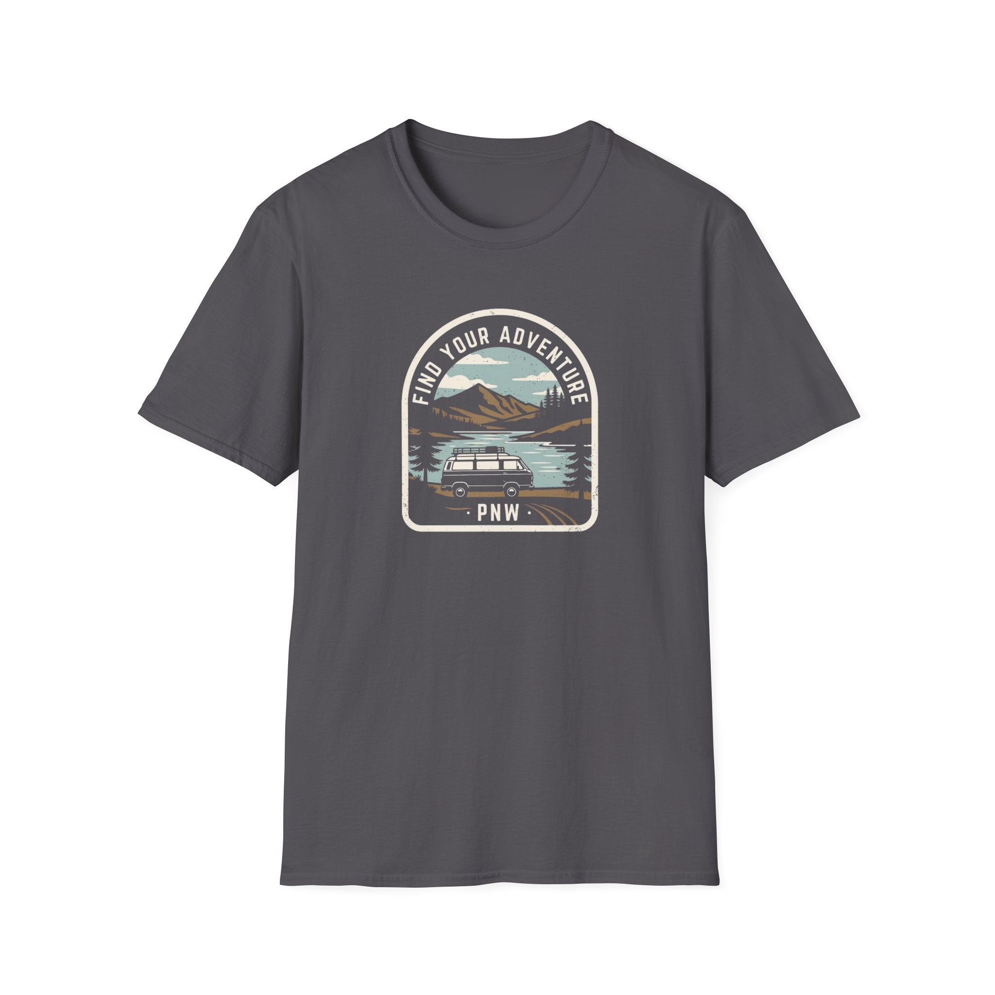 Mountain Lake Vista T-Shirt | Retro Scenic Nature Tee