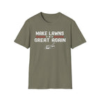 Make Lawns Great Again T-Shirt | Lawn Mower Graphic, Gardening Humor
