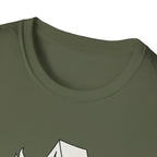 Guess Ill Stay camping tee | Tent and campfire graphic T-Shirt