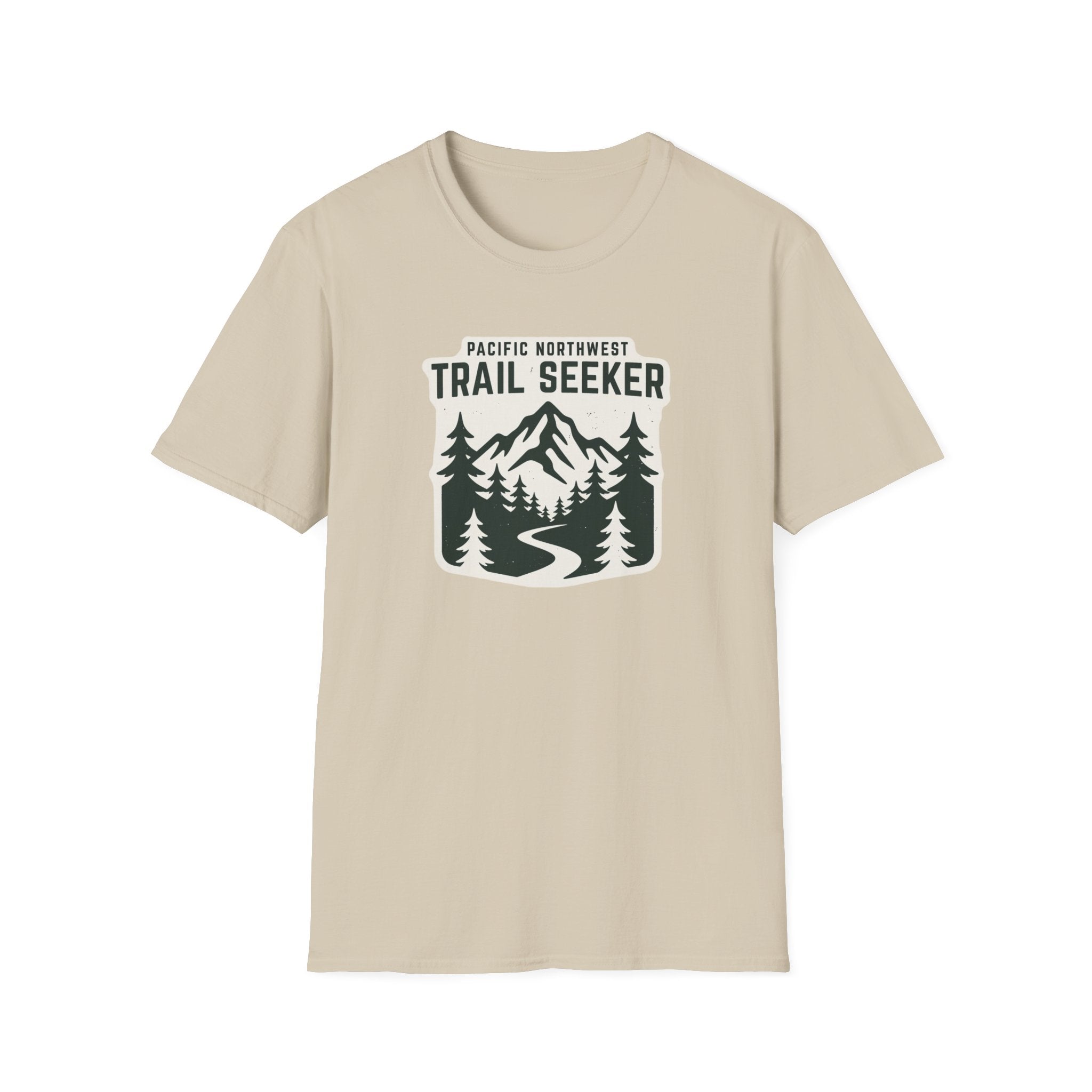 Trail Seeker Mountain Design T-Shirt | Pacific Northwest Hiking Shirt