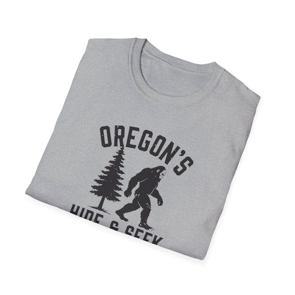 Oregon's Hide & Seek Champion T-Shirt | Bigfoot Sasquatch Graphic Tee