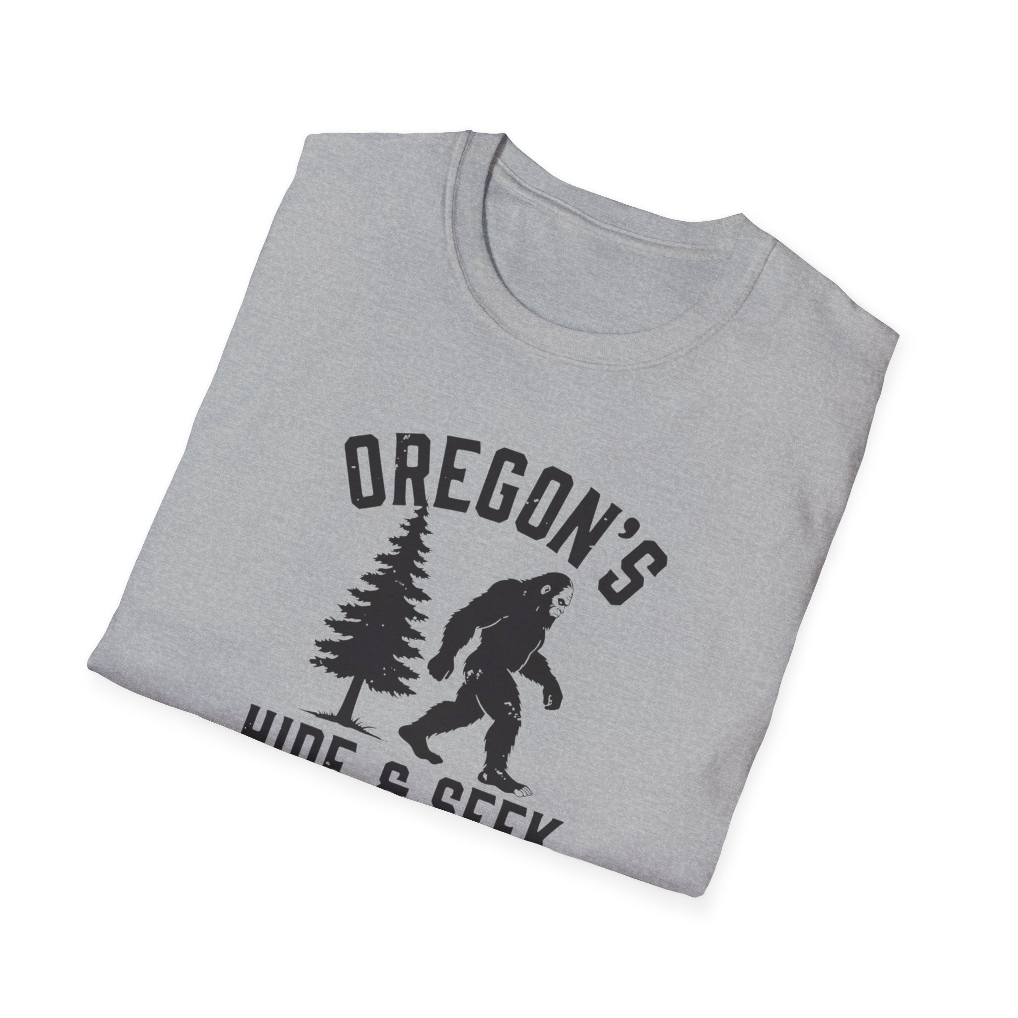 Oregon's Hide & Seek Champion T-Shirt | Bigfoot Sasquatch Graphic Tee