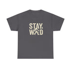 Stay Wild Bigfoot T-Shirt | Sasquatch Retro Typography Tee