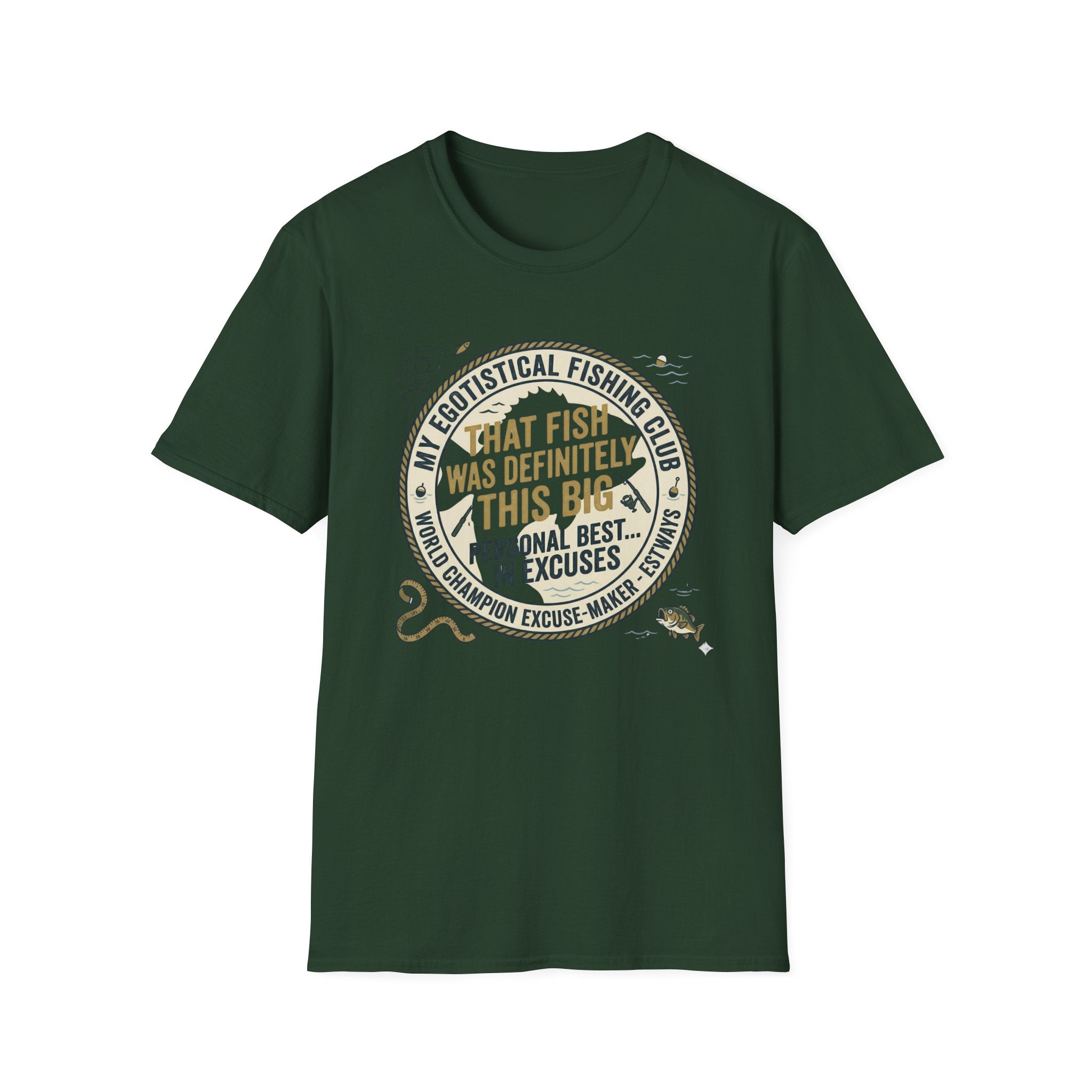 That Fish Was Definitely This Big T-Shirt | Fishing Humor Tee