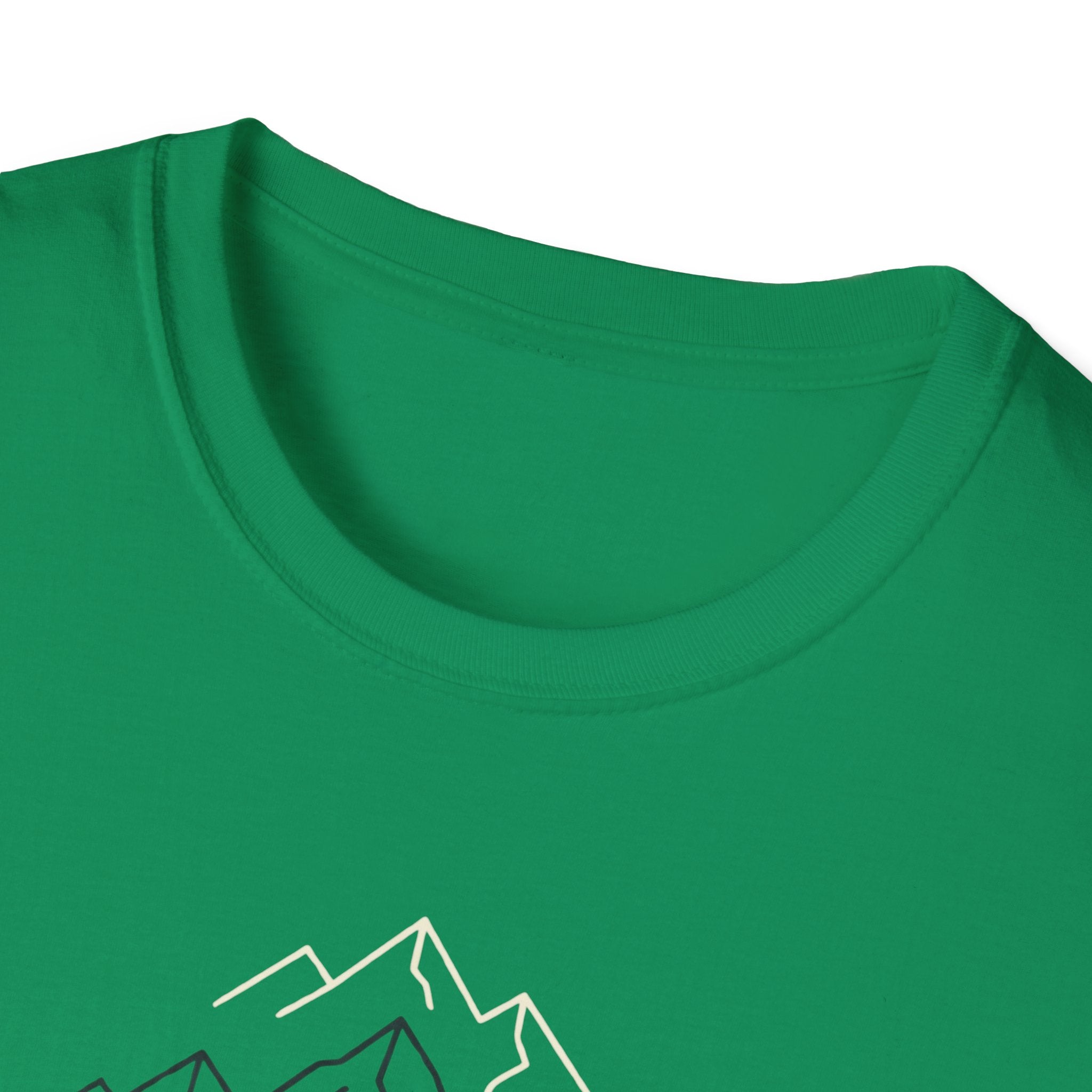 Coffee Cup in Pines T-Shirt | mountain camp mug, minimalist outdoors design