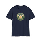Aliens Prefer Our Campfire Spots T-Shirt | UFO Camping Badge Graphic