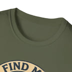 Find Me by the Fire T-Shirt | Campfire Mountains Camping Tee