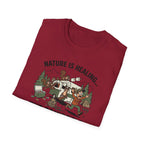 Nature Is Healing The Squirrels Are Taking Over T-Shirt | Squirrel Forest Illustration