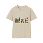 Hike nature typography T-Shirt | Outdoor hiking mountains forest design