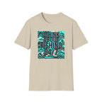 Think About Fishing 24/7 T-Shirt | Fishing Graphic Tee, Nautical Wave Design