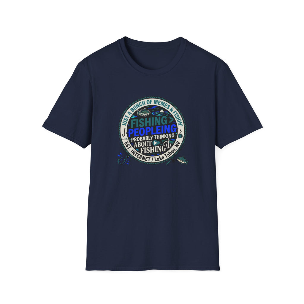 Fishing Peopleleing Probably Thinking About Fishing T-Shirt | Fishing Graphic Tee