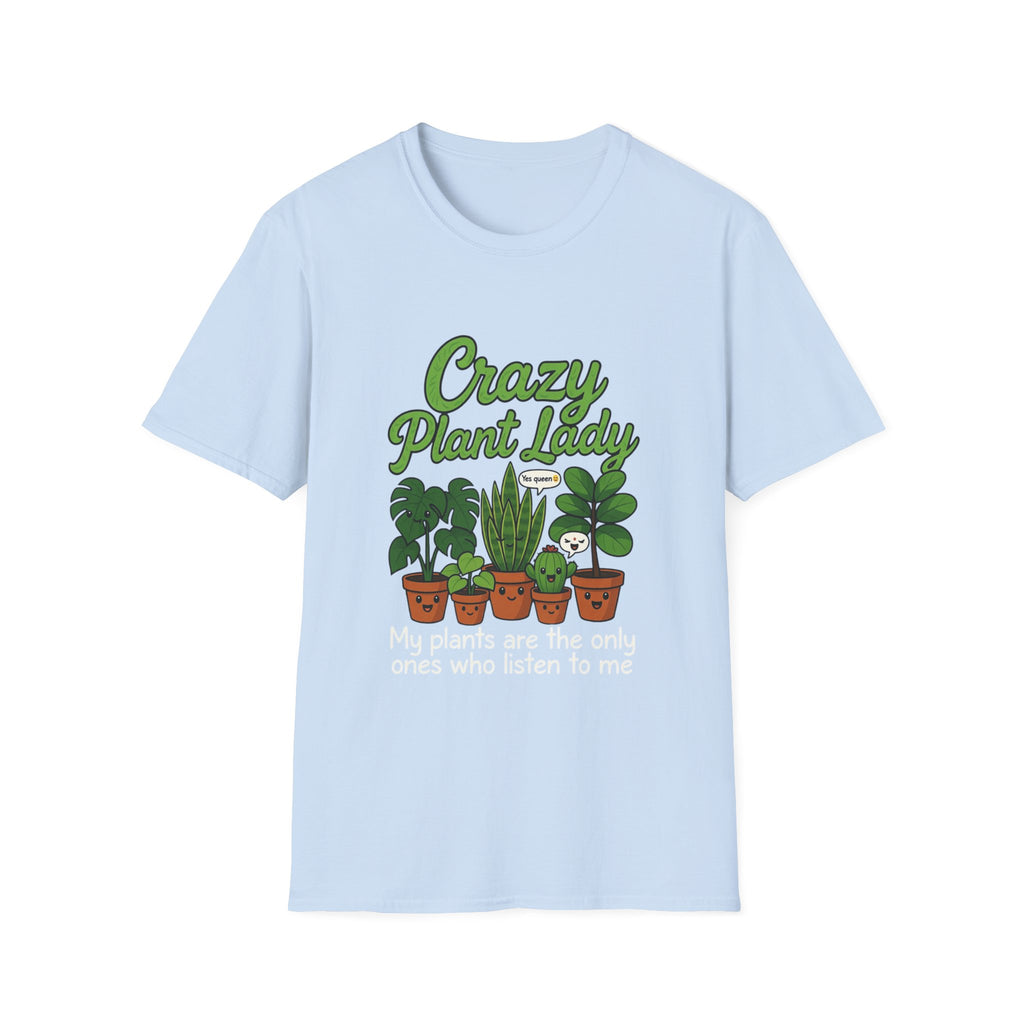 Crazy Plant Lady T-Shirt | Potted Houseplants Graphic Tee