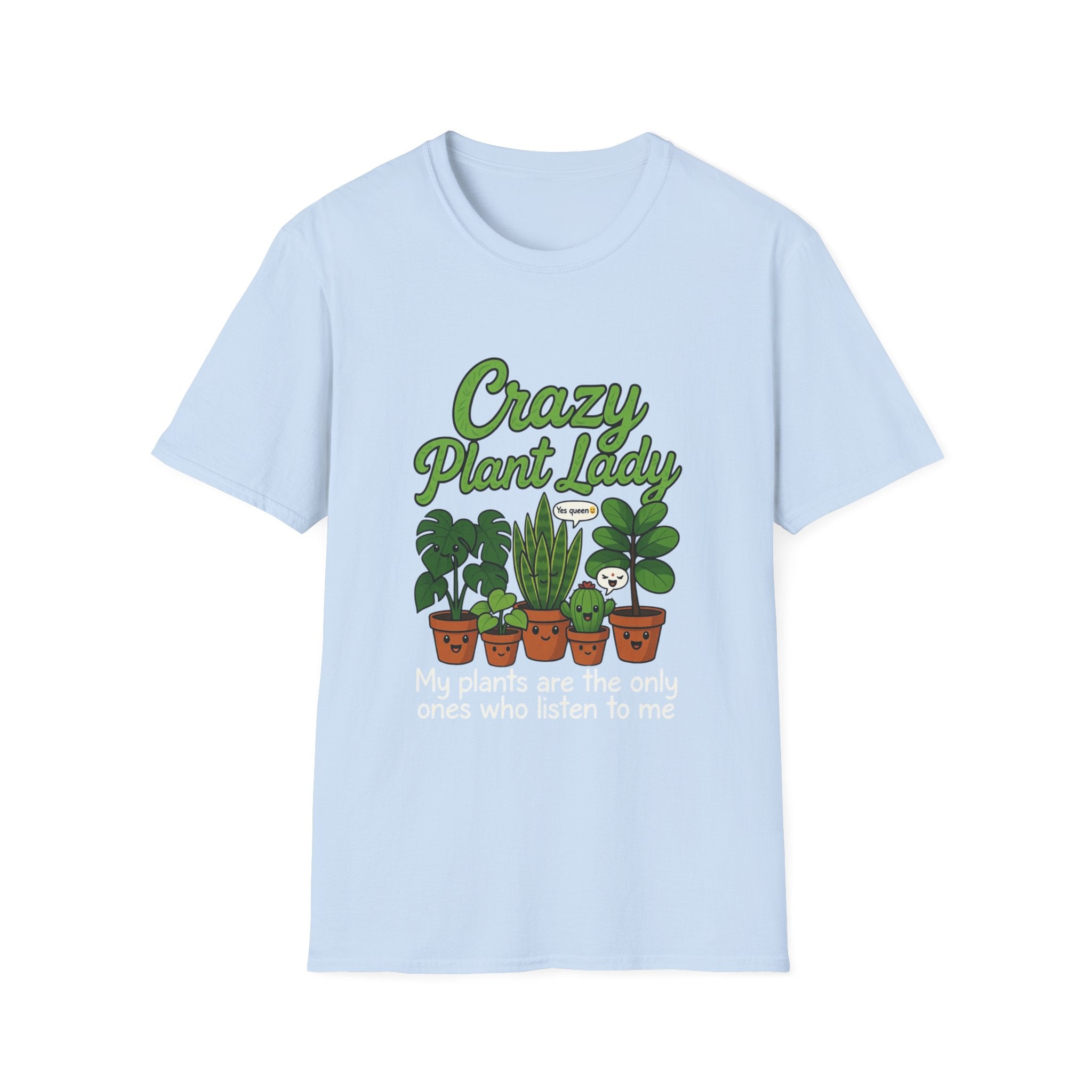 Crazy Plant Lady T-Shirt | Potted Houseplants Graphic Tee