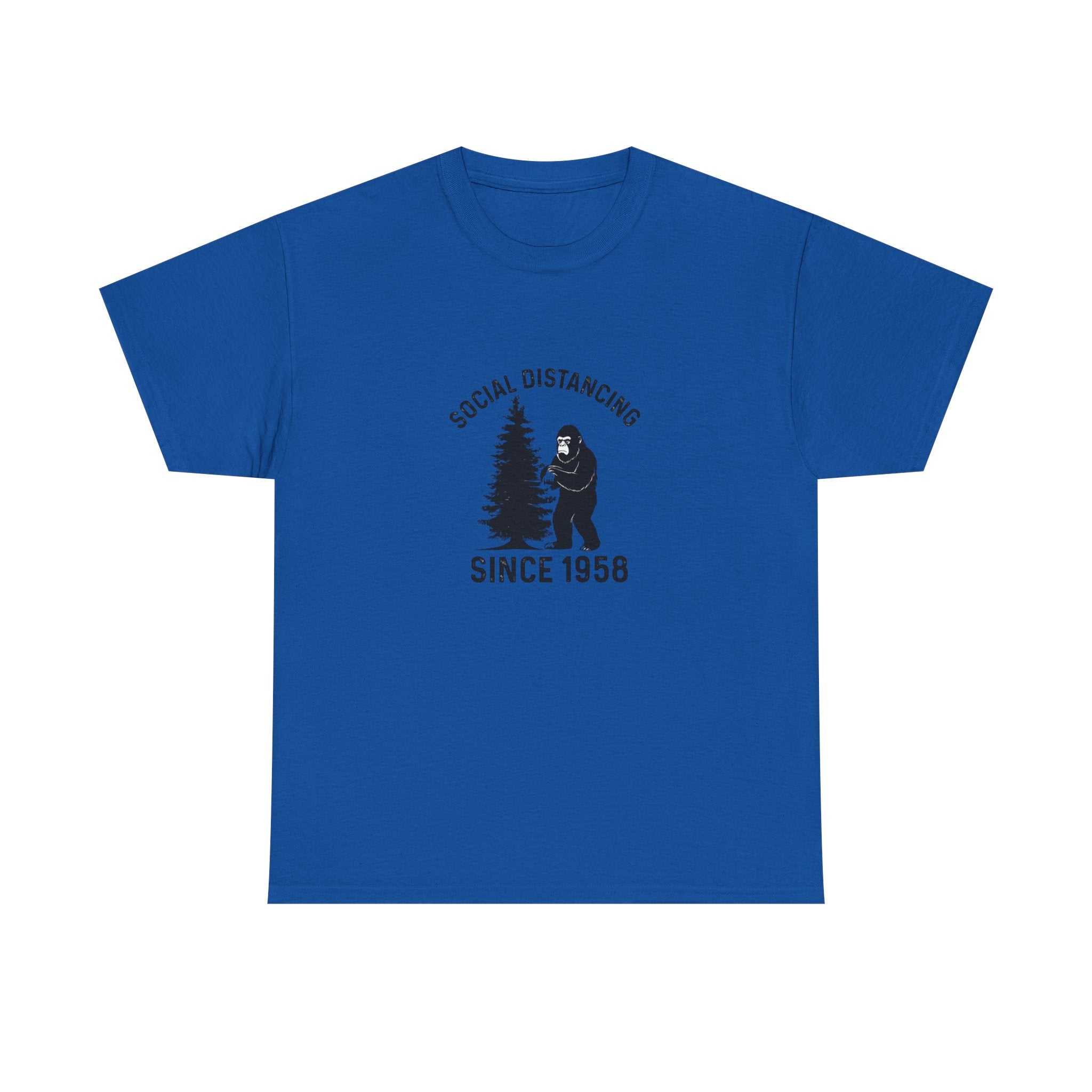 Bigfoot Social Distancing Since 1958 Tee | Sasquatch Forest Graphic Shirt
