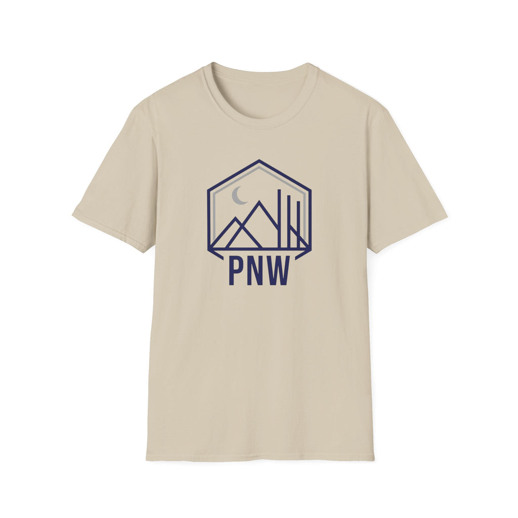 PNW Mountains Tee | Pacific Northwest camping badge
