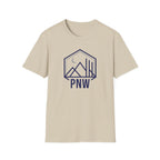 PNW Mountains Tee | Pacific Northwest camping badge