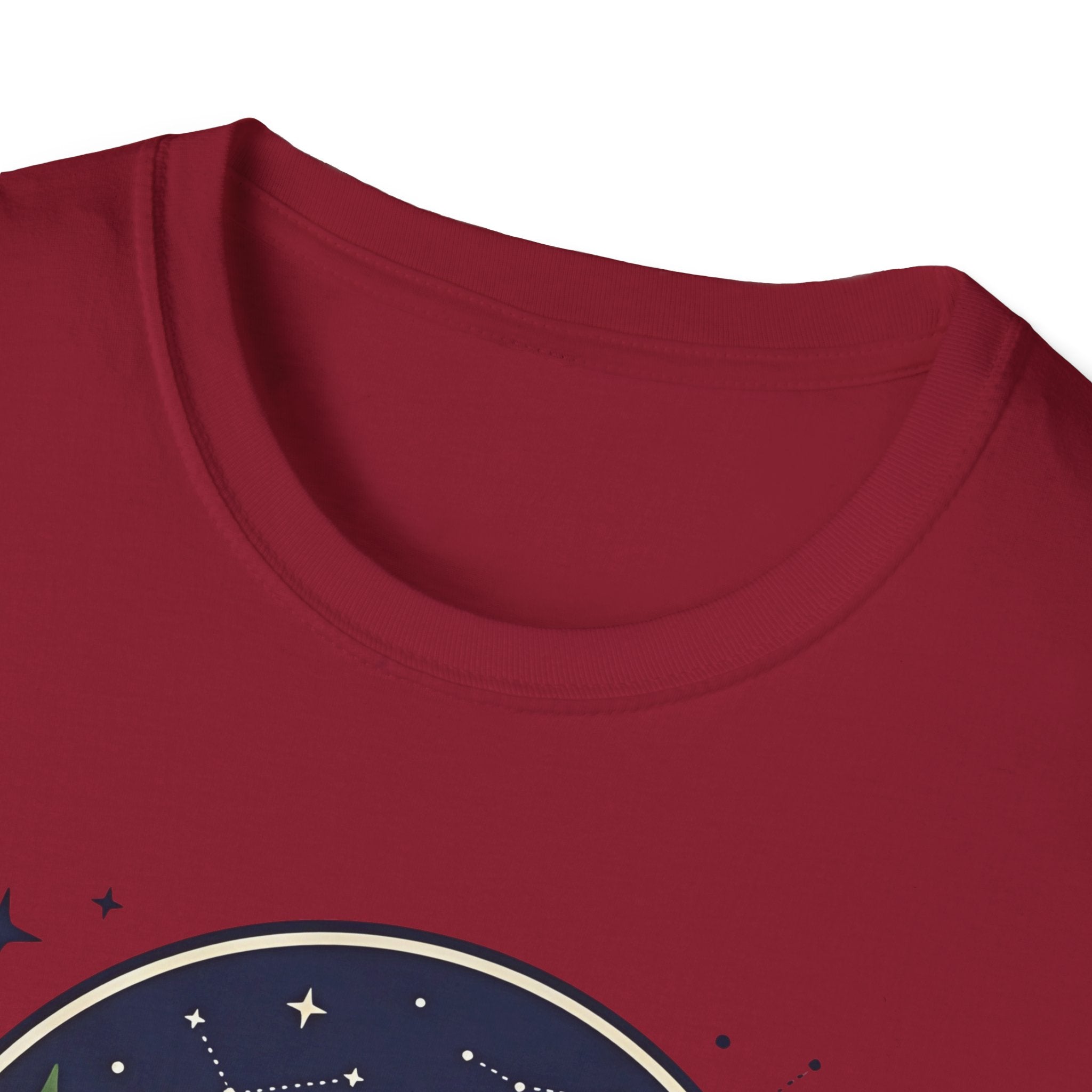 The Forest Whispers campfire scene T-Shirt | nighttime woods illustration
