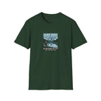 Camp More Wilderness Camping T-Shirt | Lake Mountain Poster Design
