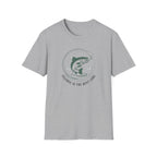 Fishing Trout Illustration T-Shirt | 'Silence Is The Best Lure' Outdoor Angler Tee