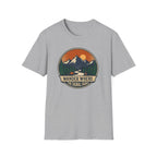 Wander Where The Signal Fades T-Shirt | Mountain Sunset Camping Design