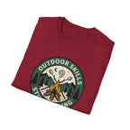 Outdoor Skills Still Pending T-Shirt | Camping Campfire Graphic Shirt