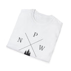 Compass Pines t-shirt | North South East West forest logo