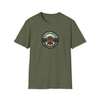 Campfire Club Patch design T-Shirt | Mountain Camping Logo Tee