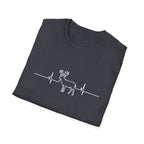 Buck Heartbeat Line T-Shirt | Deer EKG Graphic Tee