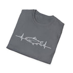 Trout Heartbeat Line T-Shirt | Fishing Graphic