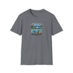 Camping Reality T-Shirt | Scenic Tent, Lake, Mountains Outdoor Adventure