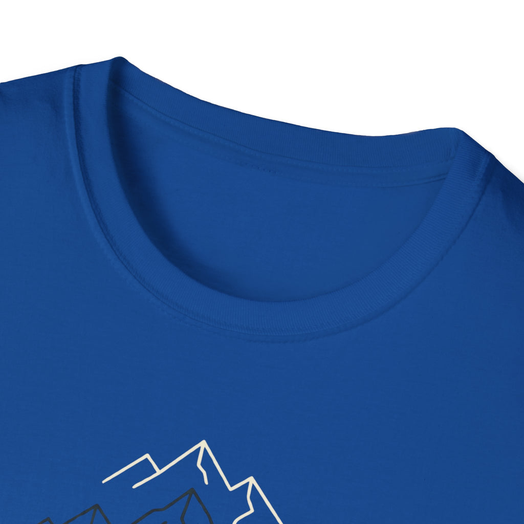 Coffee Cup in Pines T-Shirt | mountain camp mug, minimalist outdoors design