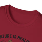 Nature Is Healing The Squirrels Are Taking Over T-Shirt | Squirrel Forest Illustration