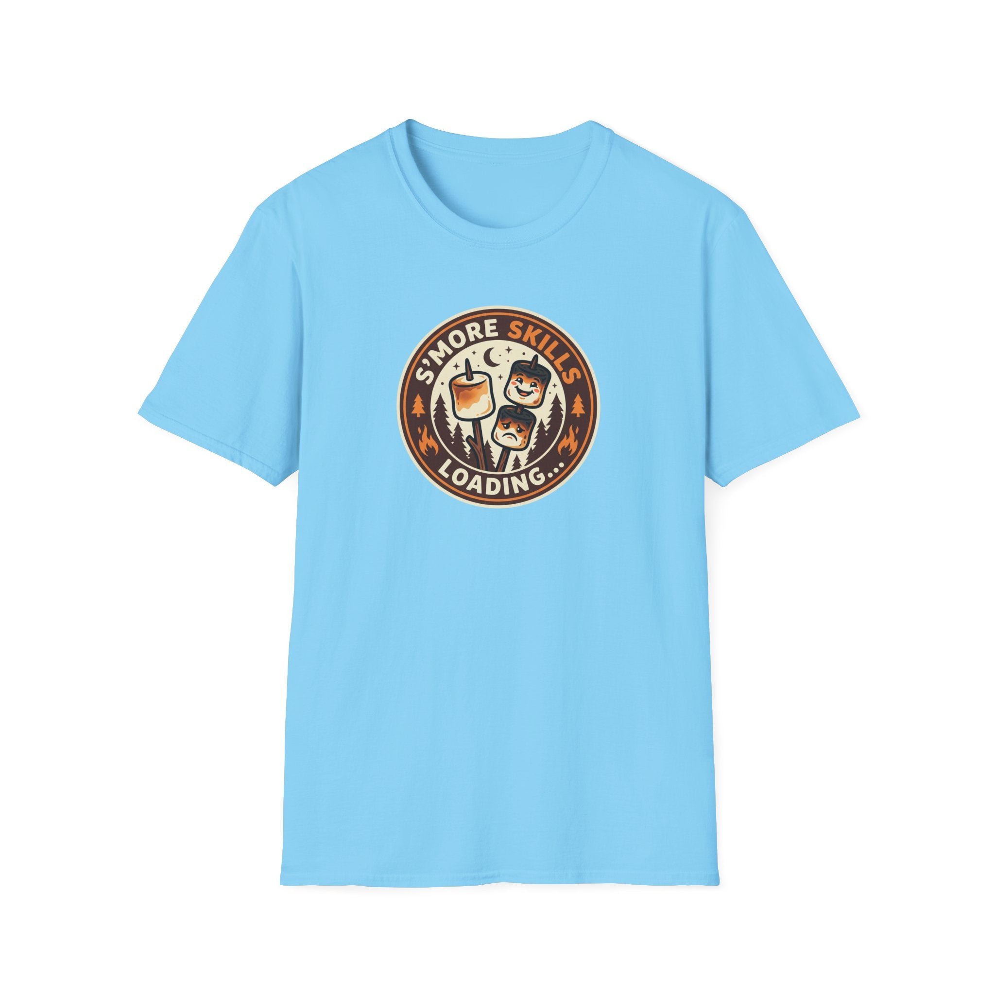 S'more Skills Loading T-Shirt | Camping Marshmallow Graphic Tee