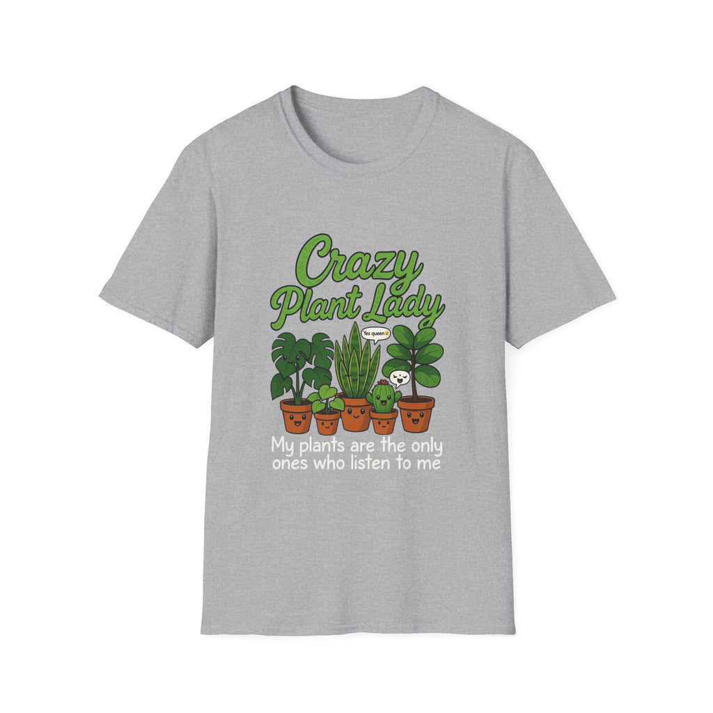 Crazy Plant Lady T-Shirt | Potted Houseplants Graphic Tee