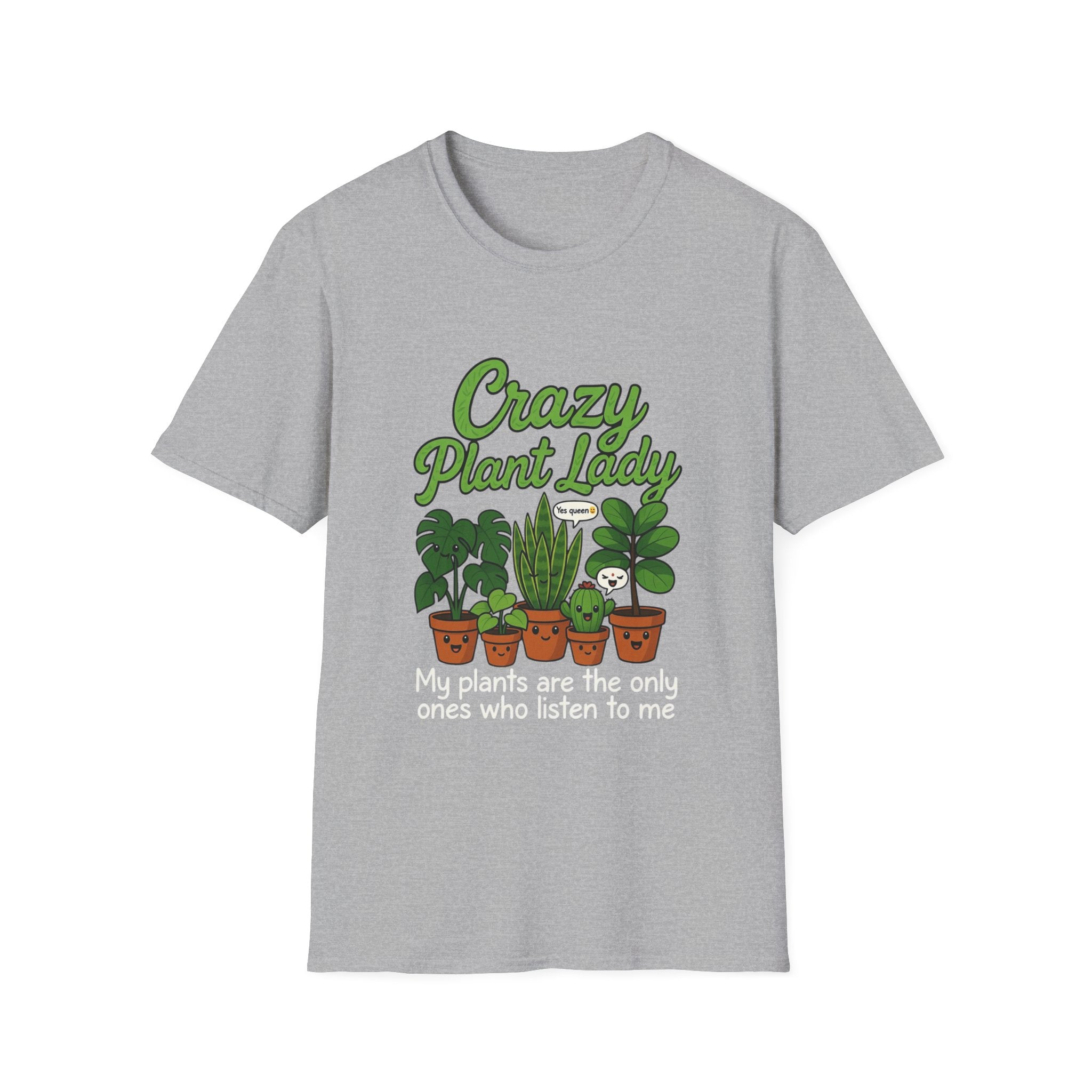 Crazy Plant Lady T-Shirt | Potted Houseplants Graphic Tee