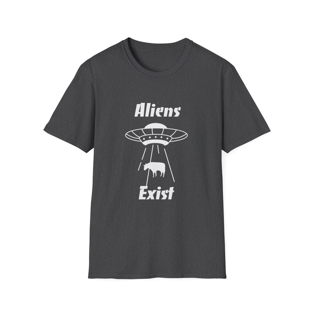 Aliens Exist T-Shirt | UFO Cow Abduction Graphic