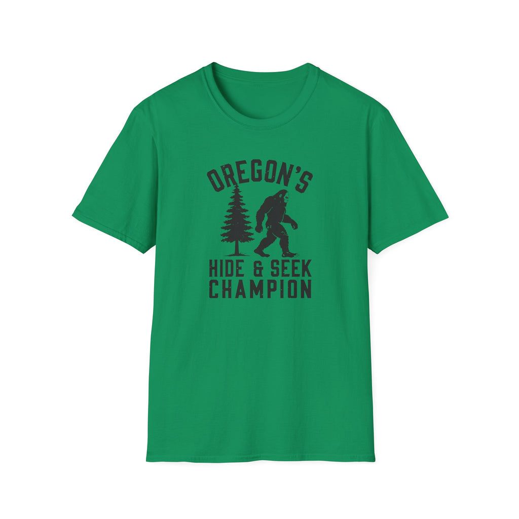 Oregon's Hide & Seek Champion T-Shirt | Bigfoot Sasquatch Graphic Tee