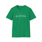 Trout Heartbeat Line T-Shirt | Fishing Graphic