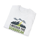 I Missed the Sunbreak Again T-Shirt | Mountain Lightning Graphic Tee
