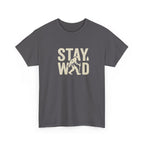 Stay Wild Bigfoot T-Shirt | Sasquatch Retro Typography Tee