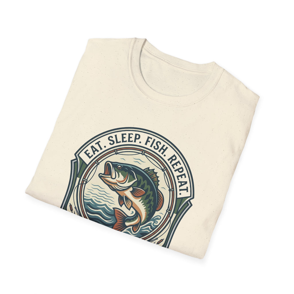 Eat Sleep Fish Repeat T-Shirt | Bass Fishing Graphic Tee