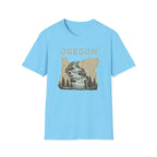 Oregon waterfall state map T-Shirt | River, Pines, Nature