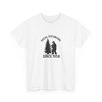 Bigfoot Social Distancing Since 1958 Tee | Sasquatch Forest Graphic Shirt
