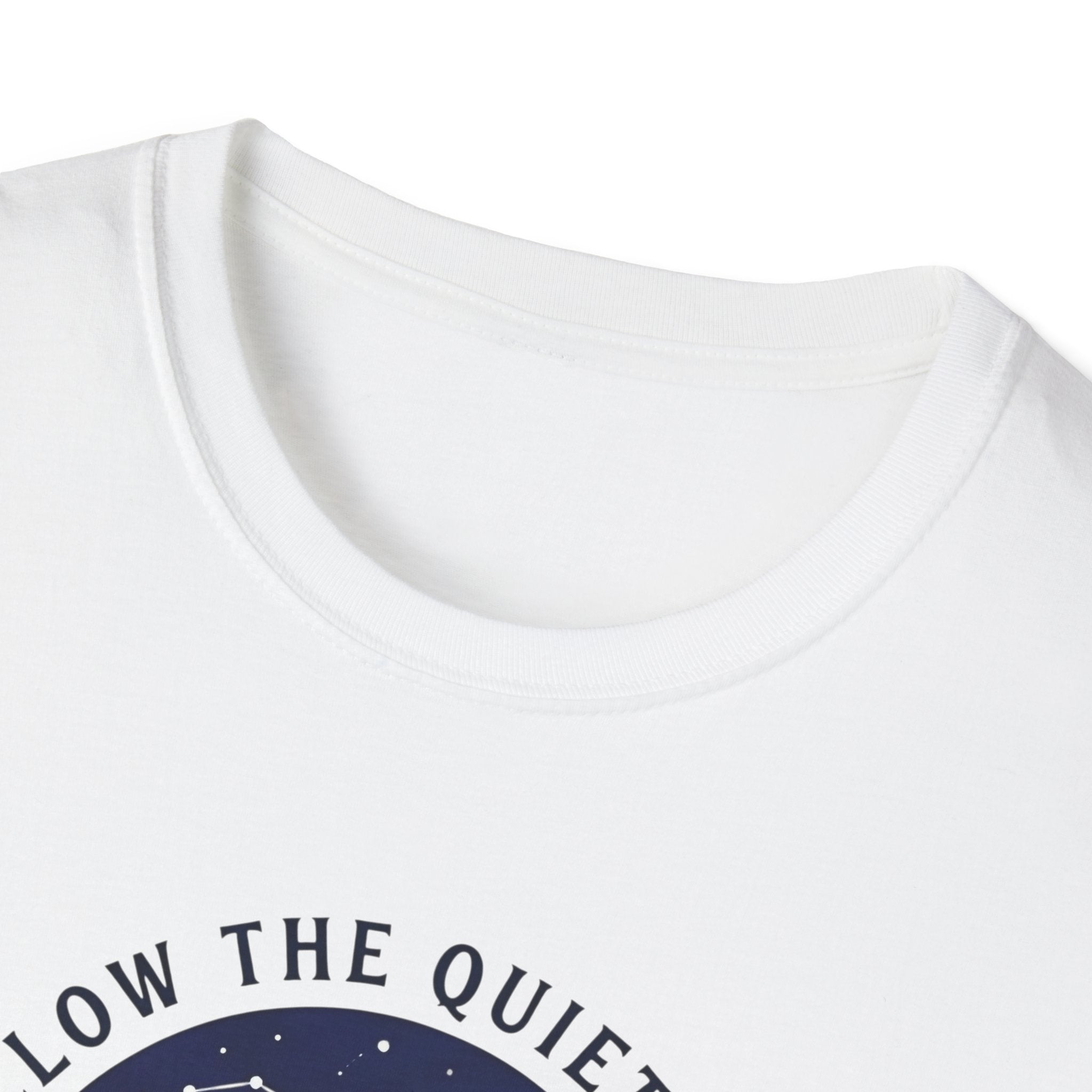 Follow The Quiet Trail Hiking T Shirt | Mountain Night Sky