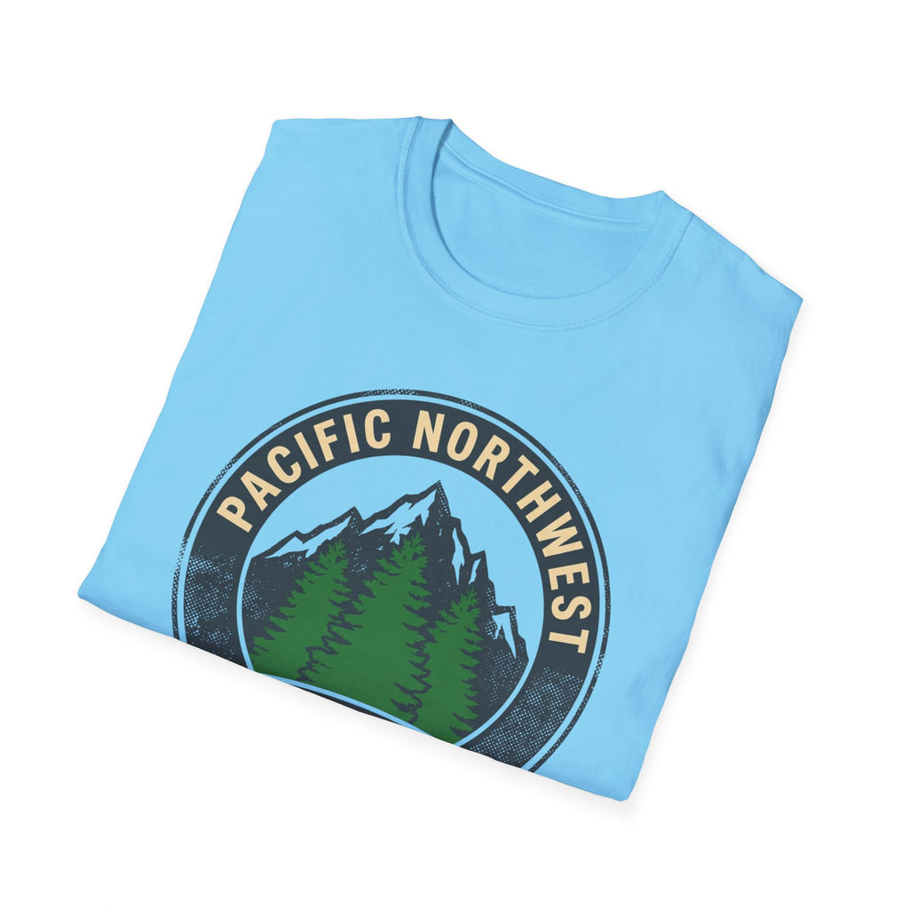 Pacific Northwest Mountain Pines T-Shirt | Upper Left USA graphic