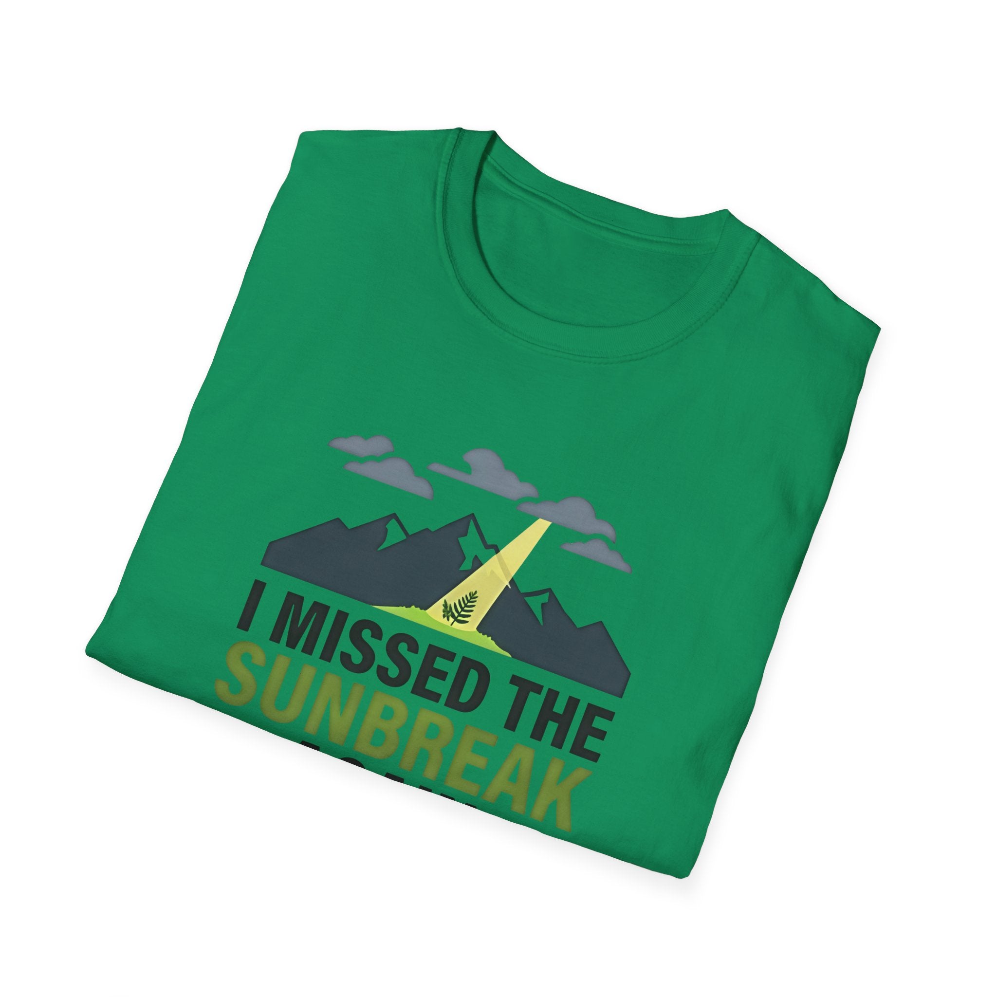 I Missed the Sunbreak Again T-Shirt | Mountain Lightning Graphic Tee