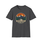 Wander Where The Signal Fades T-Shirt | Mountain Sunset Camping Design